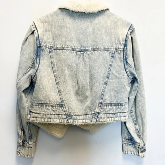 Veronica Beard Neena Sherpa lined jean jacket - Picture 4 of 7